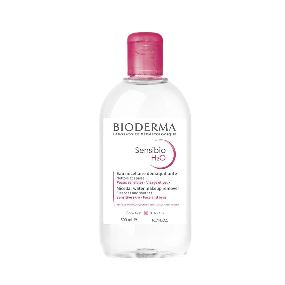 Água Micelar Calmante Bioderma Sensibio H2o 500ml — foto do produto em fundo branco