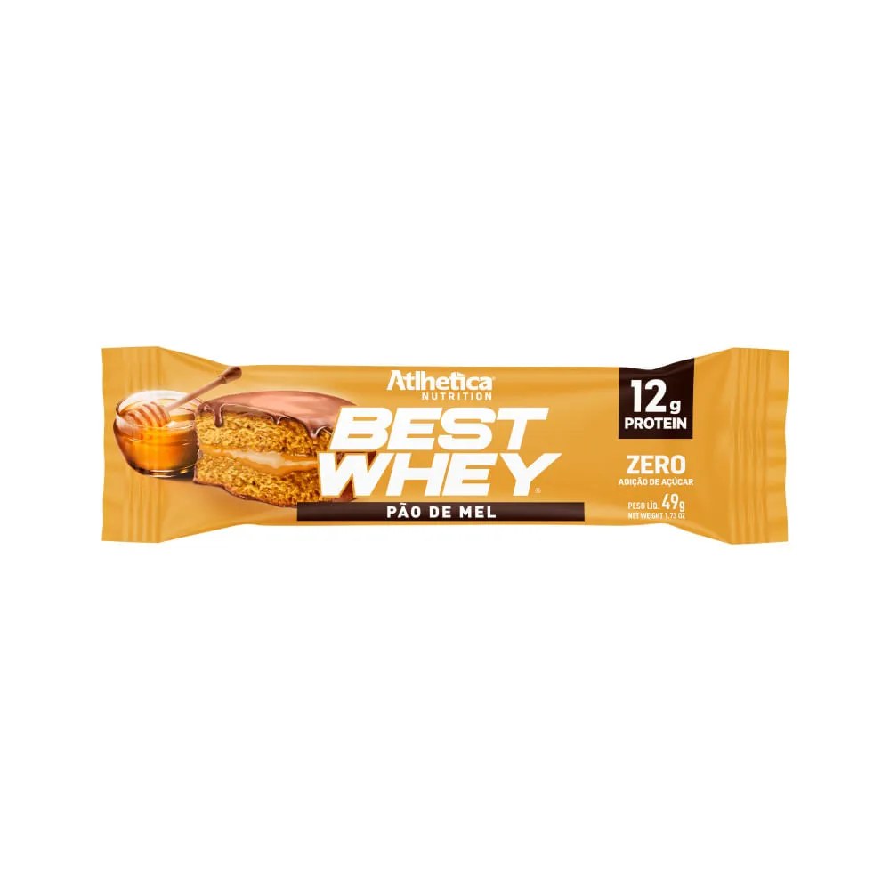 Barra Best Whey 49gr Pao De Mel — foto do produto em fundo branco