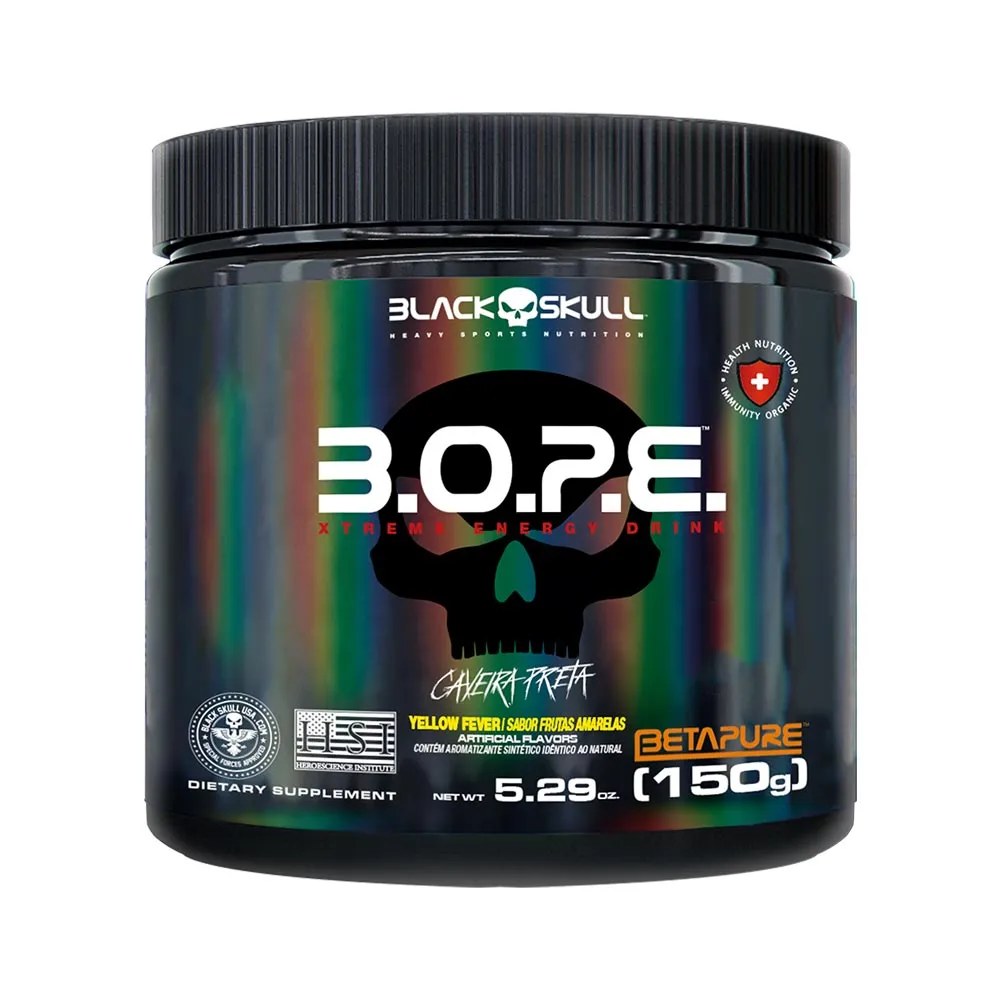 Black Skull Bope 150gr Frutas Amarelas — foto do produto em fundo branco