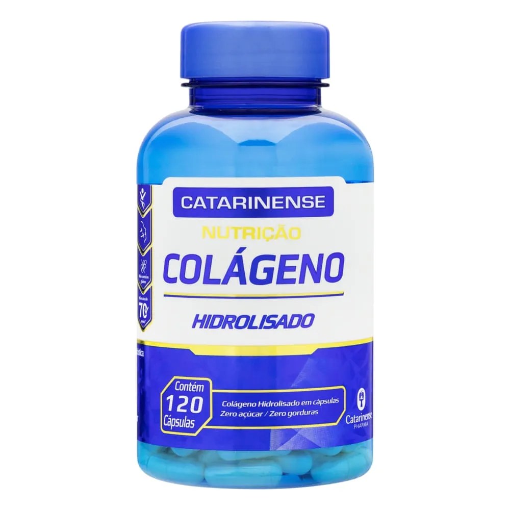 Colageno Hidrolisado Catarinense Com 120 Capsulas — foto do produto em fundo branco