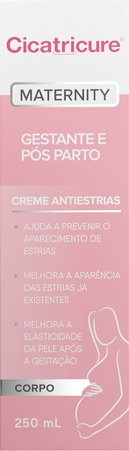 Creme Corporal Antiestrias Para Gestante E Pós Parto Cicatricure Maternity 250ml — foto do produto em fundo branco