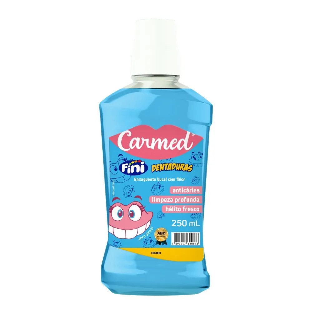 Enxaguante Bucal Carmed Dentaduras 250ml
