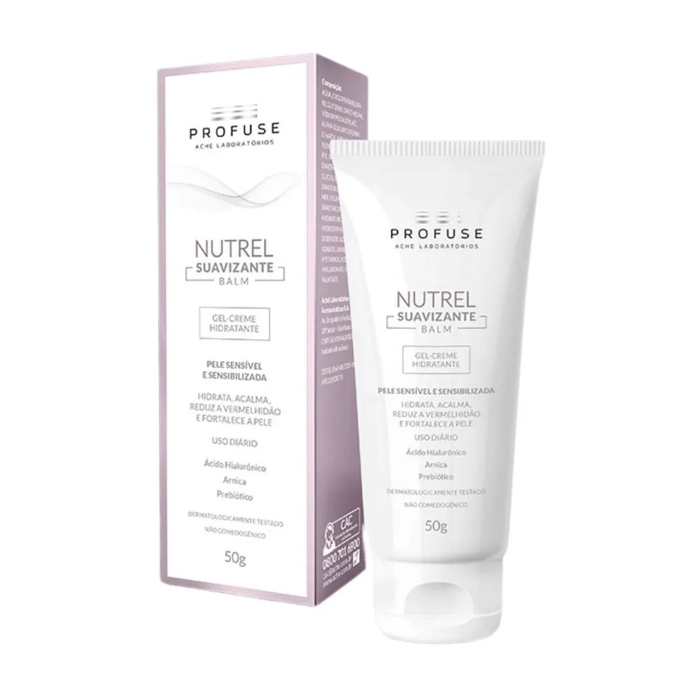 Gel Creme Hidratante Profuse Nutrel Balm Peles Sensíveis 50g — foto do produto em fundo branco