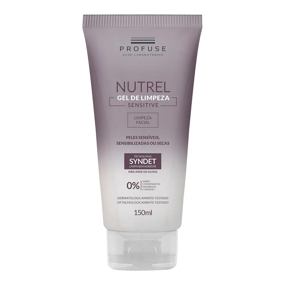 Gel De Limpeza Facial Profuse Nutrel Sensitive 150ml — foto do produto em fundo branco