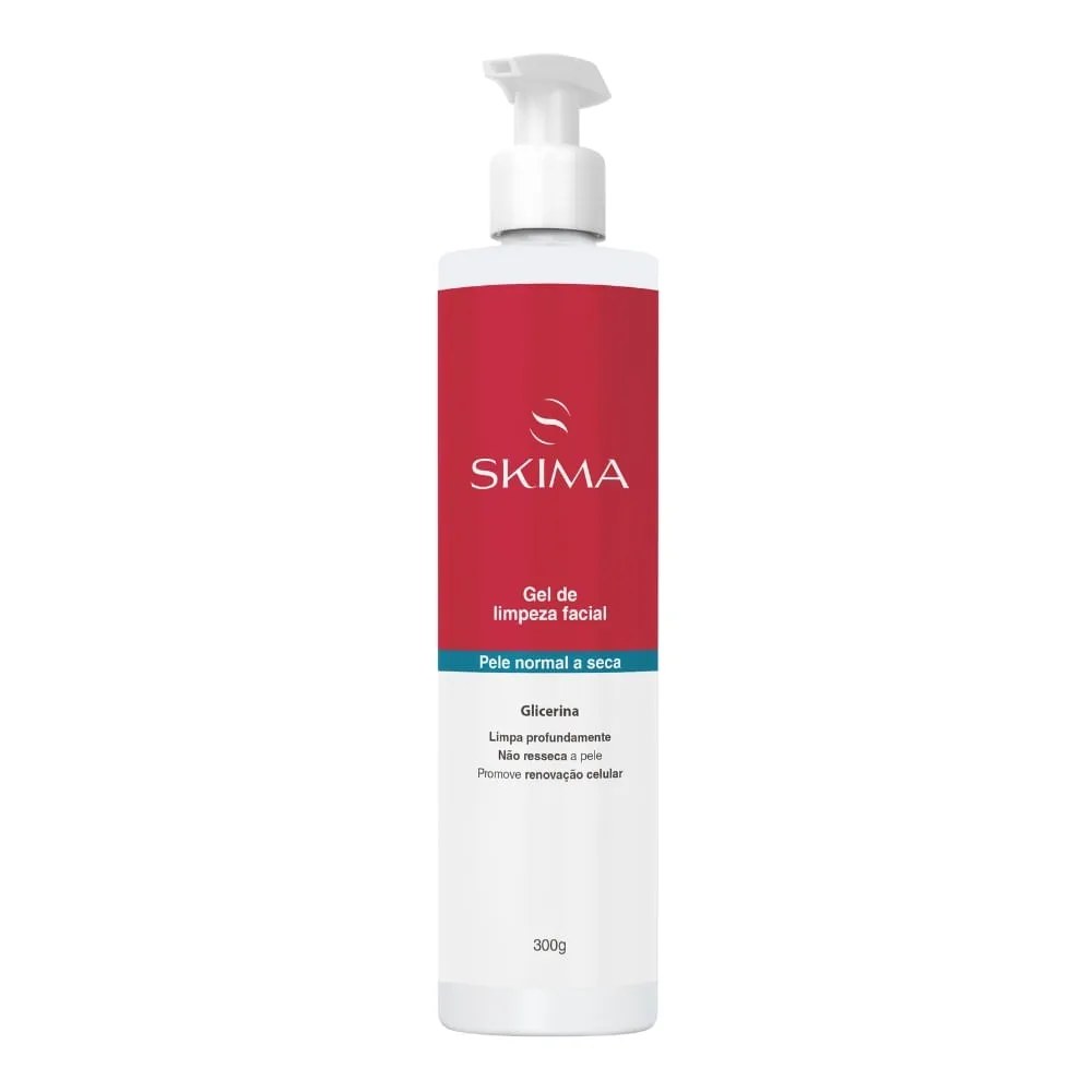 Gel De Limpeza Facial Skima Pele Normal A Seca 300g — foto do produto em fundo branco