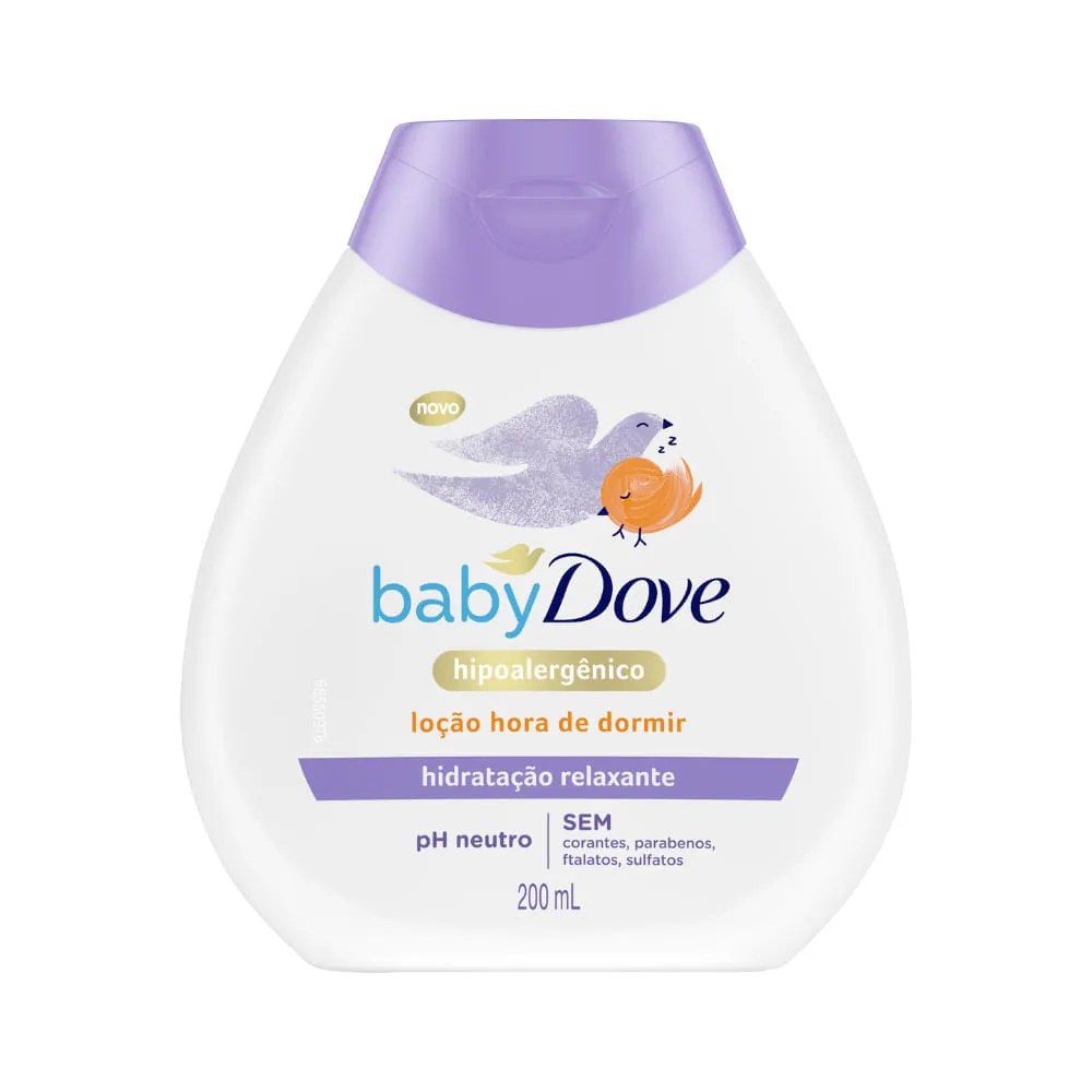 Hidratante Dove Baby 200ml Loção Hora De Dormir — foto do produto em fundo branco