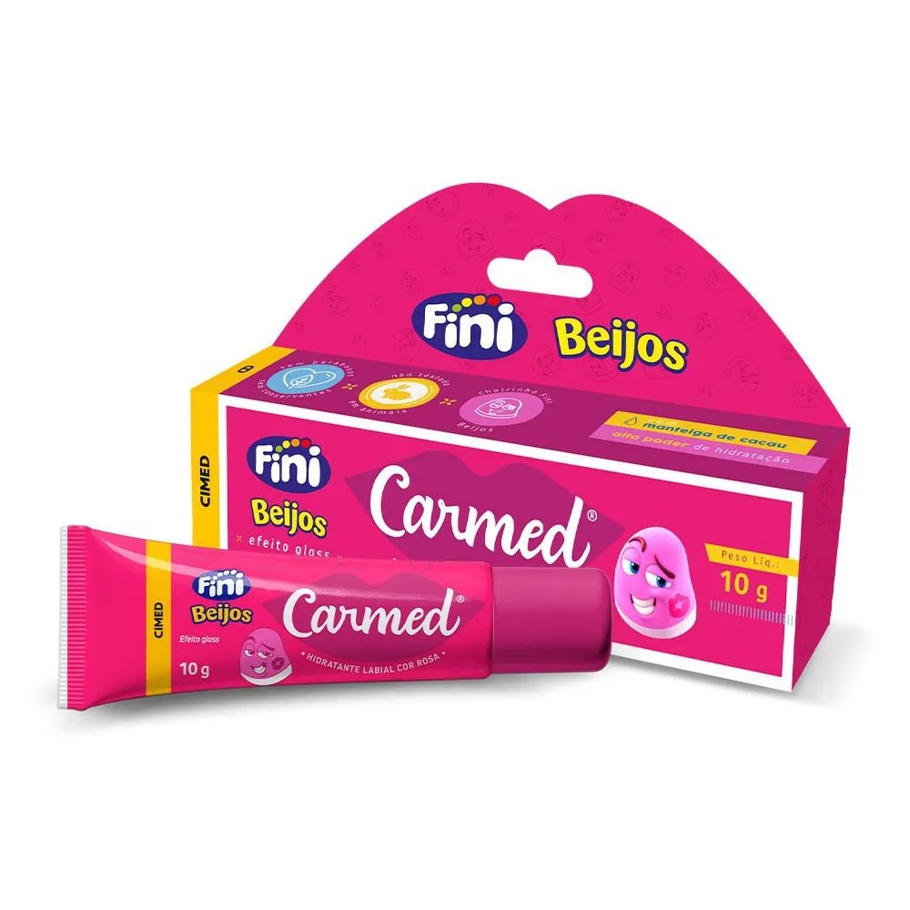 Hidratante Labial Carmed Fini Beijos 10g — foto do produto em fundo branco