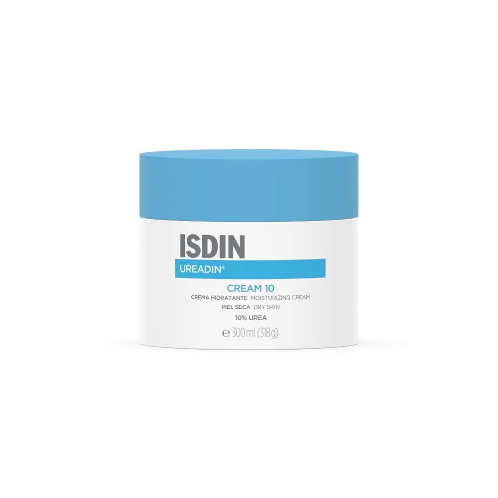 Isdin Ureadin Cream 10 300ml Creme Hidratante Ureia — foto do produto em fundo branco