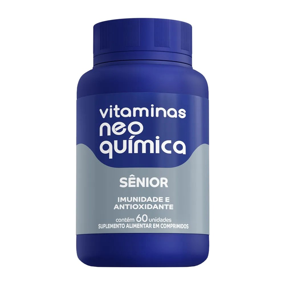 Multivitamínico Neo Química Vitaminas A-z Senior 60 Comprimidos — foto do produto em fundo branco