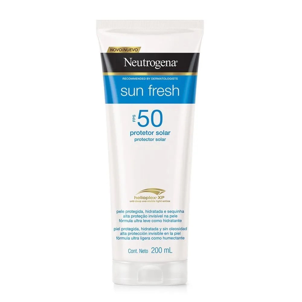 Protetor Solar Neutrogena Sun Fresh Fps50 200ml — foto do produto em fundo branco