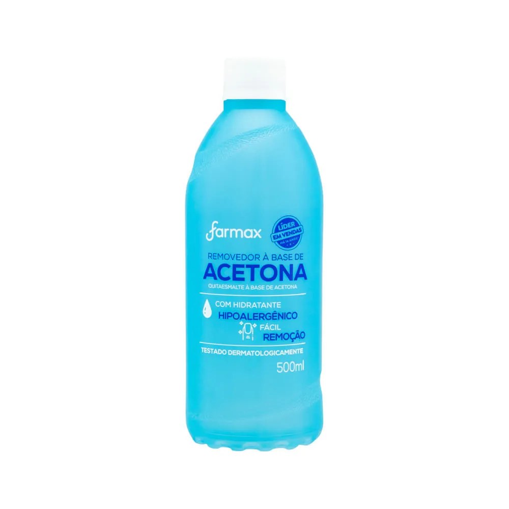 Removedor De Esmalte Farmax 500ml Com Acetona
