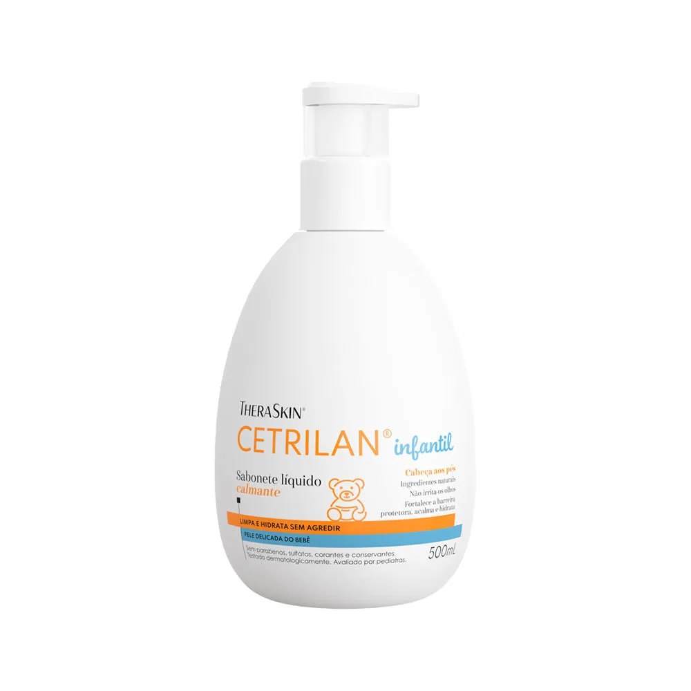 Sabonete Líquido Infantil Cetrilan 500ml — foto do produto em fundo branco