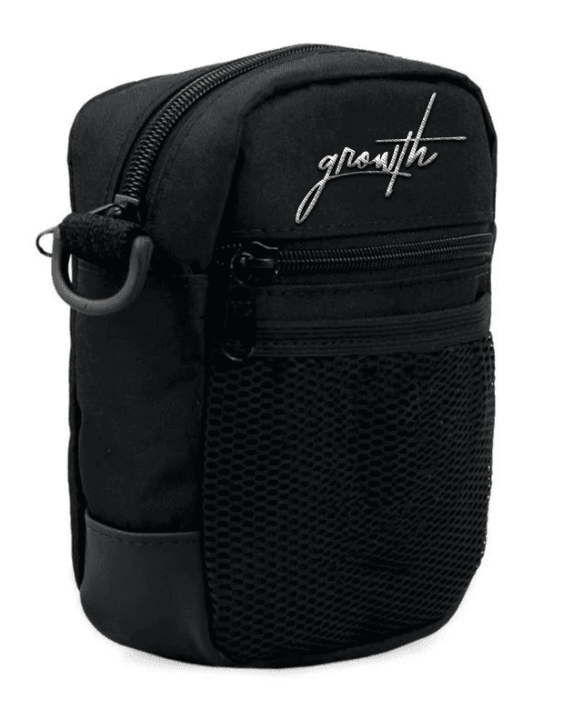 Shoulder Bag Growth Manuscrito — foto do produto em fundo branco