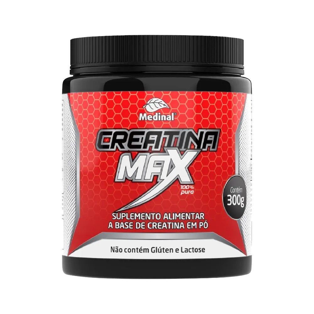 Suplemento Medinal Creatina Max 300gr Pura — foto do produto em fundo branco